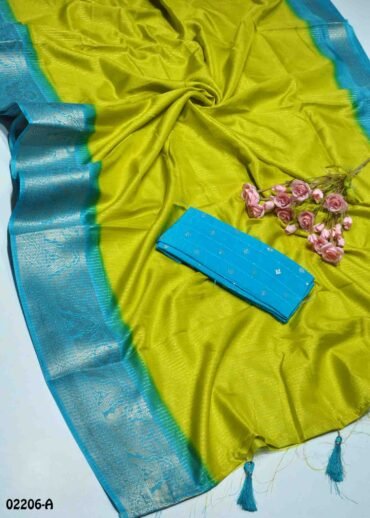 Naguna -02206-A   Green Color Excellent Dola Silk Saree CM1357017 (RR5C)