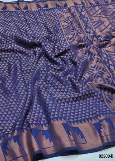 Magilvika - 02209-D  NavyBlue Color Excellent Brasso Cotton Saree CM1353301 [RR11C]