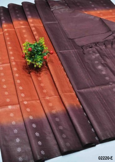 Bhavitha -02220-E   RustOrange Color Excellent Linen Cotton Saree CM1358454 (RR5E)