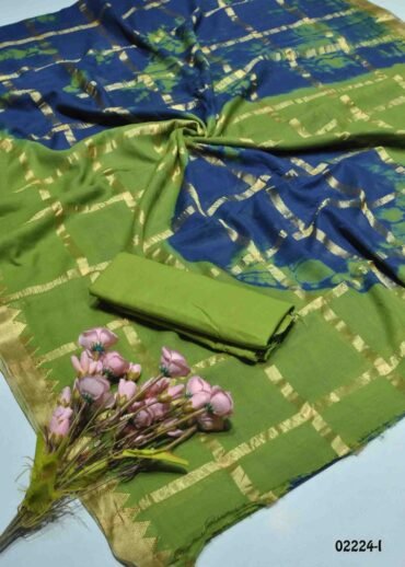 Aazhika -02224-I  NavyBlue Color Trendy Pure Cotton Saree CM1357921 (RR4D)