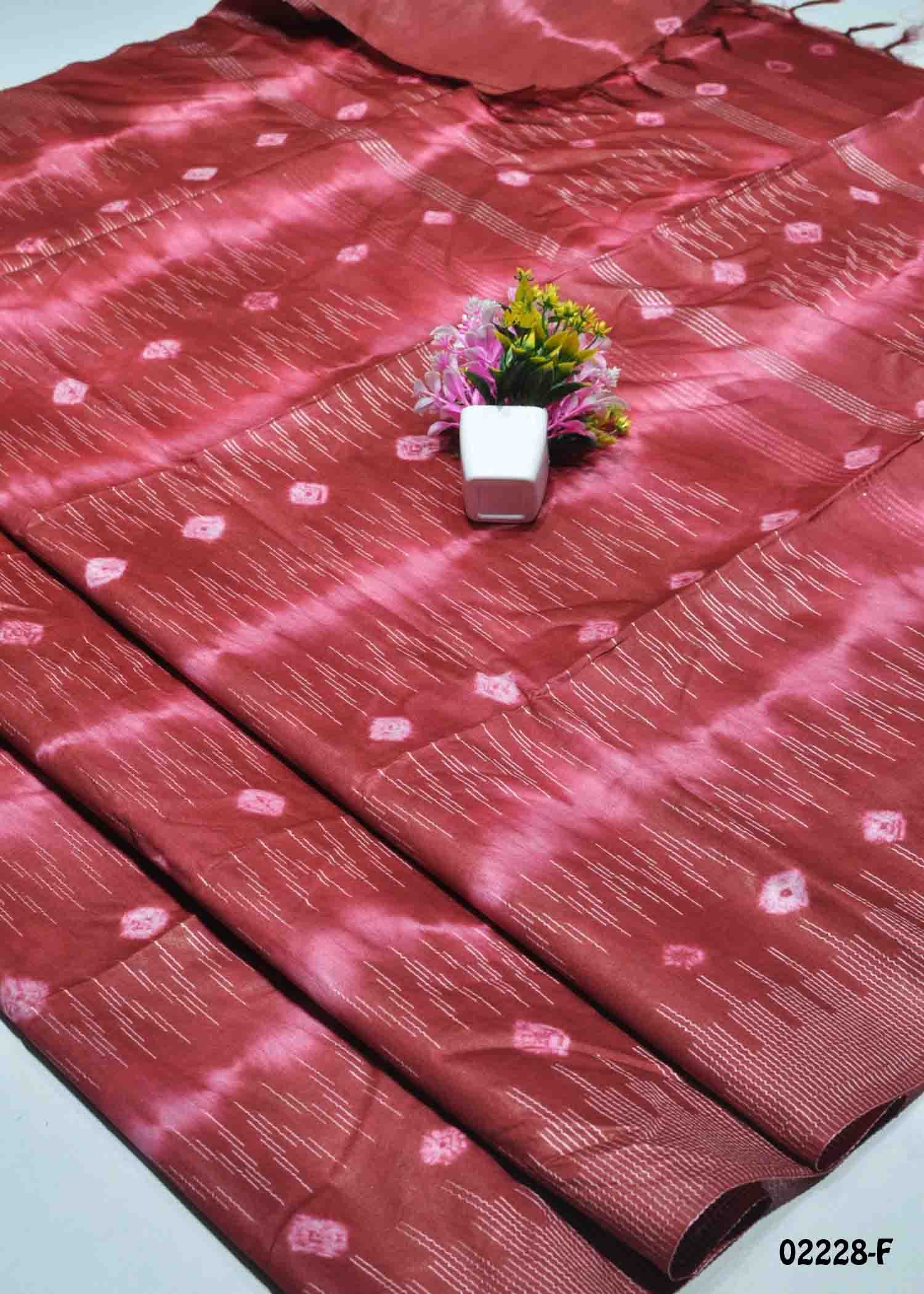 Nirvi -02228-F Red Color Excellent Linen Cotton Saree CM1358331 (RR5E)