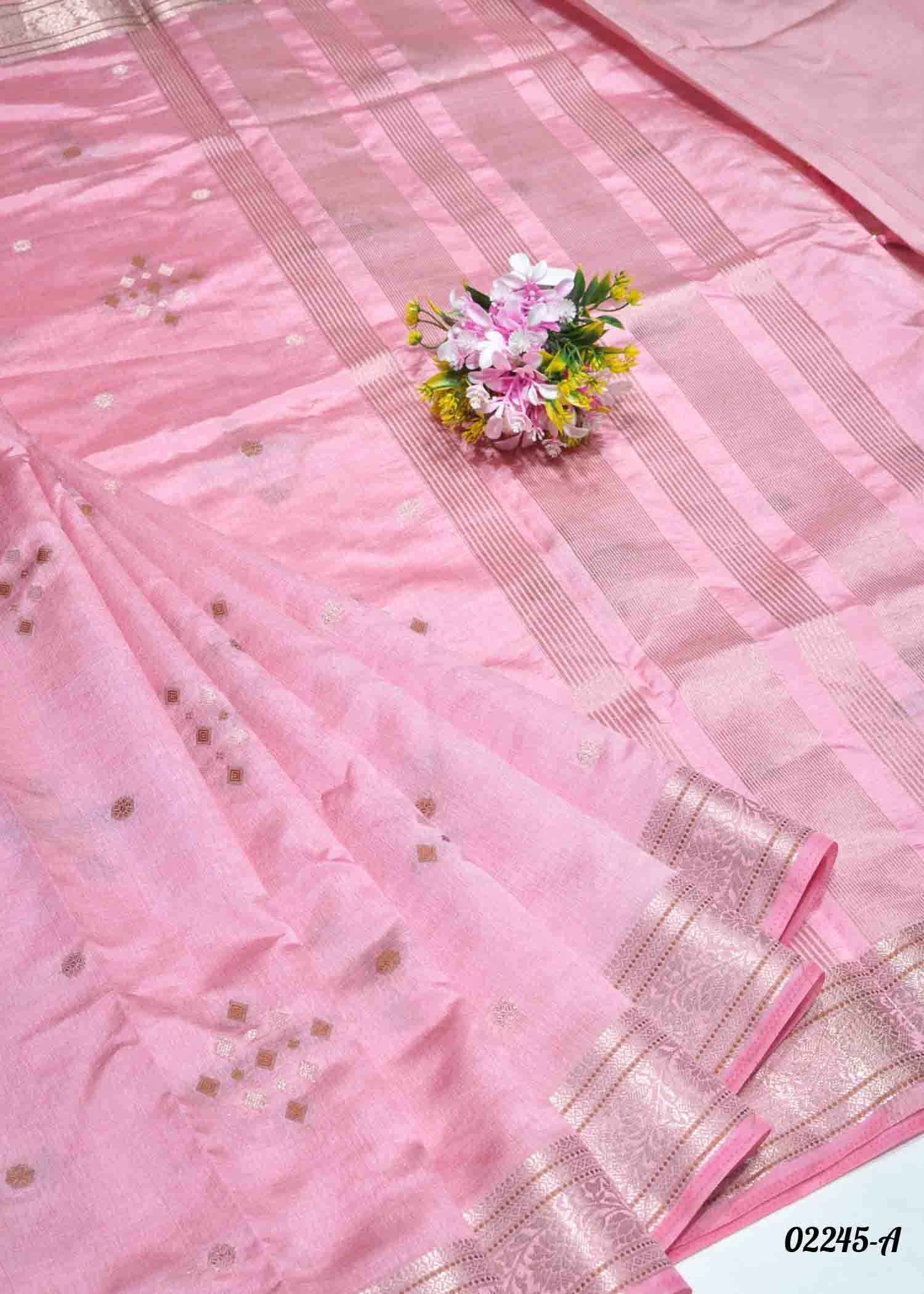 Sithara - 02245-A Pink Color New Arrival Traditional Look Raw Silk Saree CM1359140 (RR3E)
