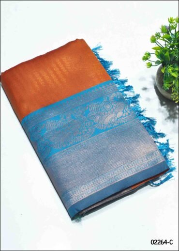 Rashmitha  - 02264-C  Rust Orange Color Traditional Look Banaras Saree CM1360862 (RR1E)