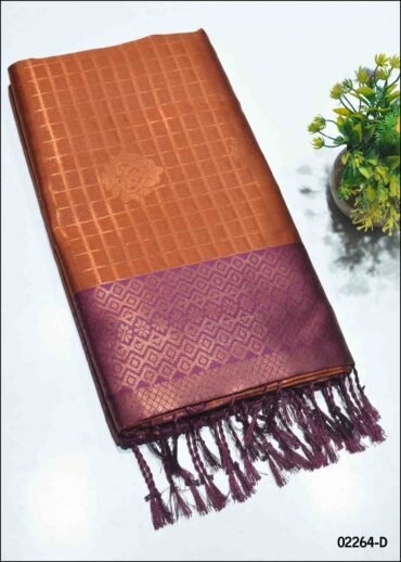 Rashmitha  - 02264-D  Rust Orange Color Traditional Look Banaras Saree CM1360862 (RR1E)