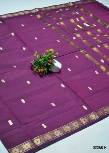 Rohitha  - 02268-H  Magenta Color Traditional Look Chettinad Cotton Saree CM1360661 (RR12B)