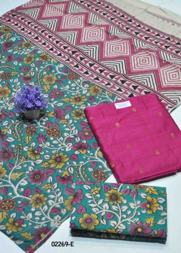 Rudarshini - 02269-E  Pink Color Dupion Silk Salwar Material CM1358523 (RR1C)