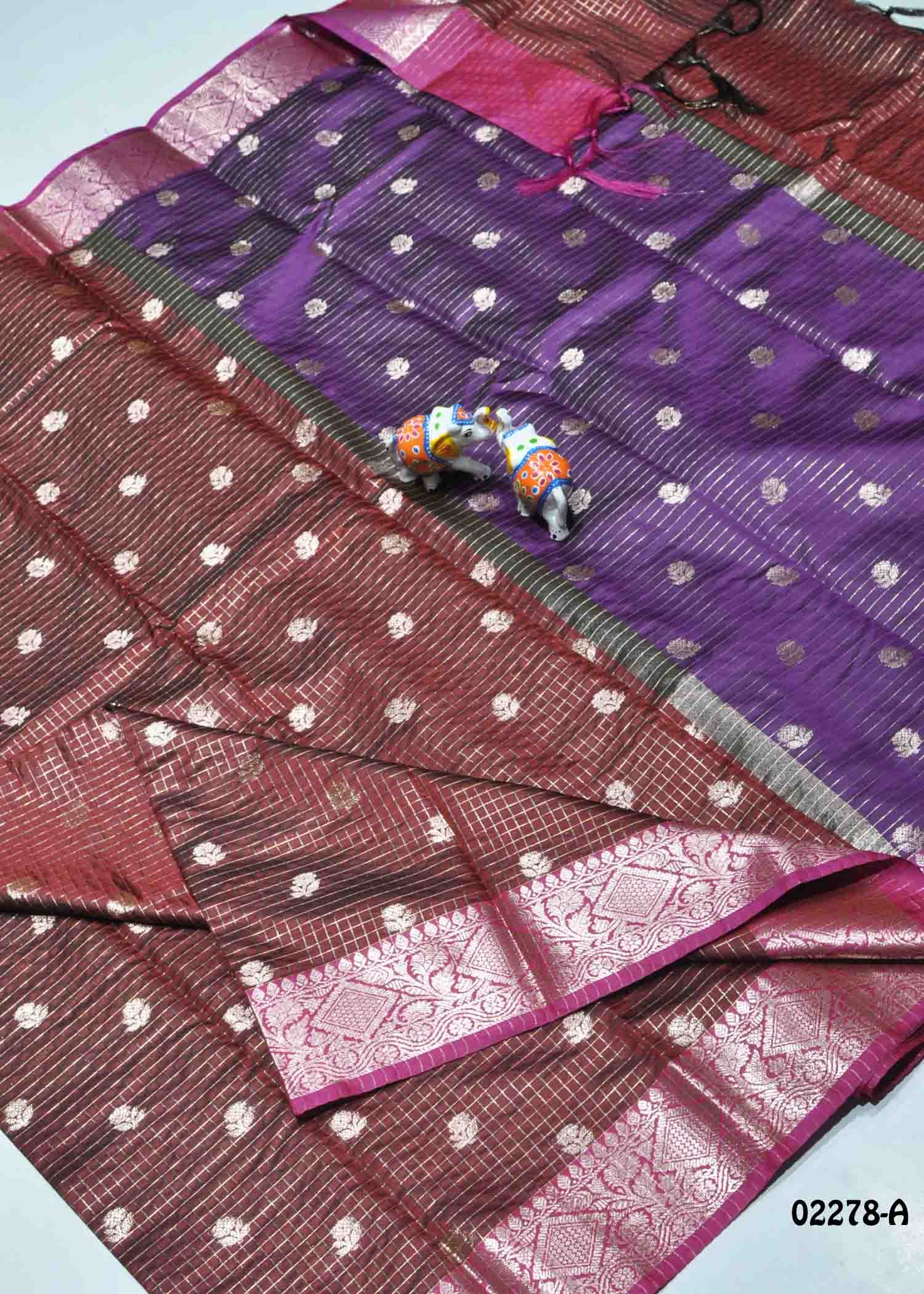 Saguna - 02278-A Maroon Color Traditional Look Kanchi Silk Saree CM1361508 (RR2B)