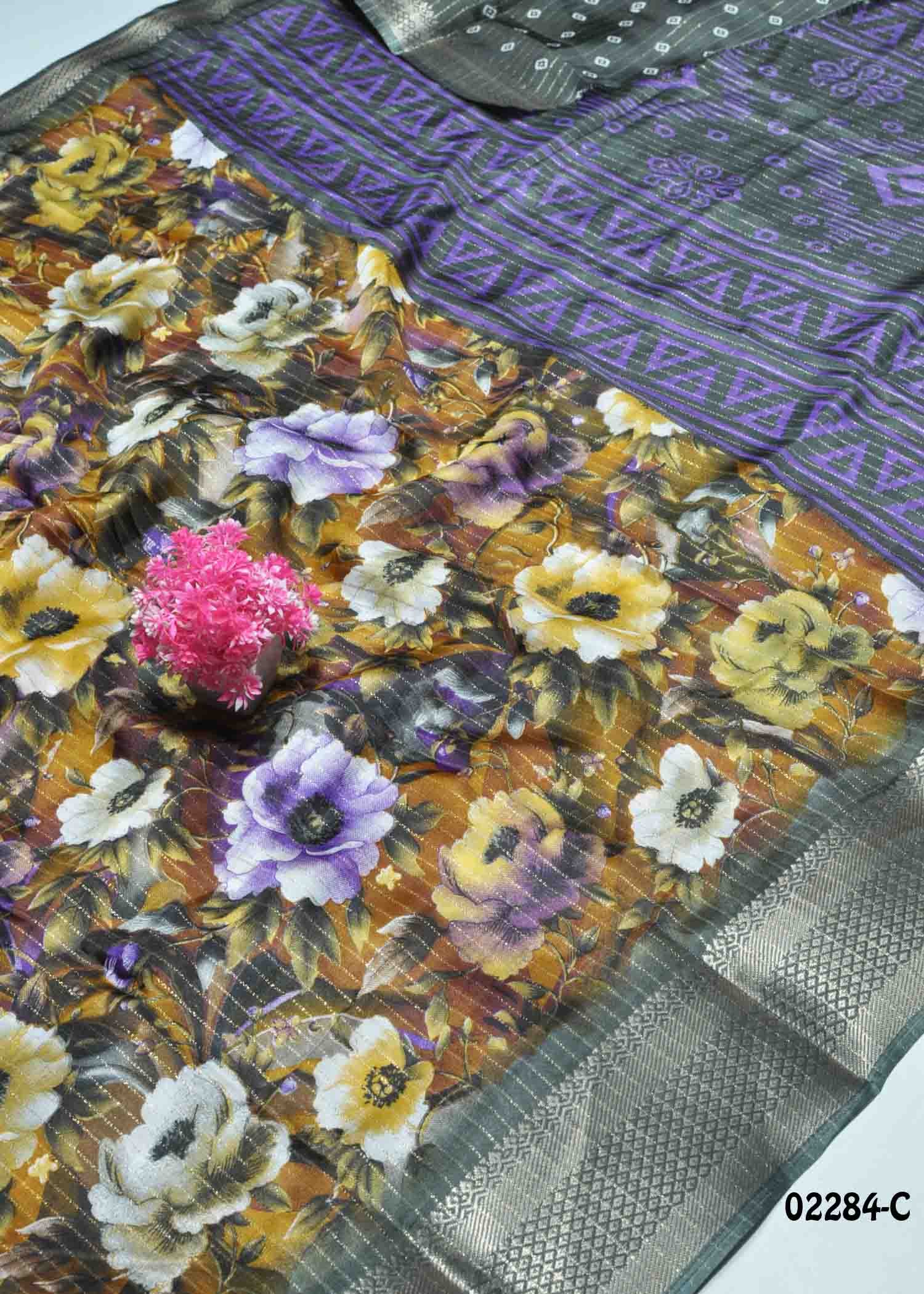 Sindhu - 02284-C Mustard Color Excellent Dola Silk Saree CM1359655 (RR7C)