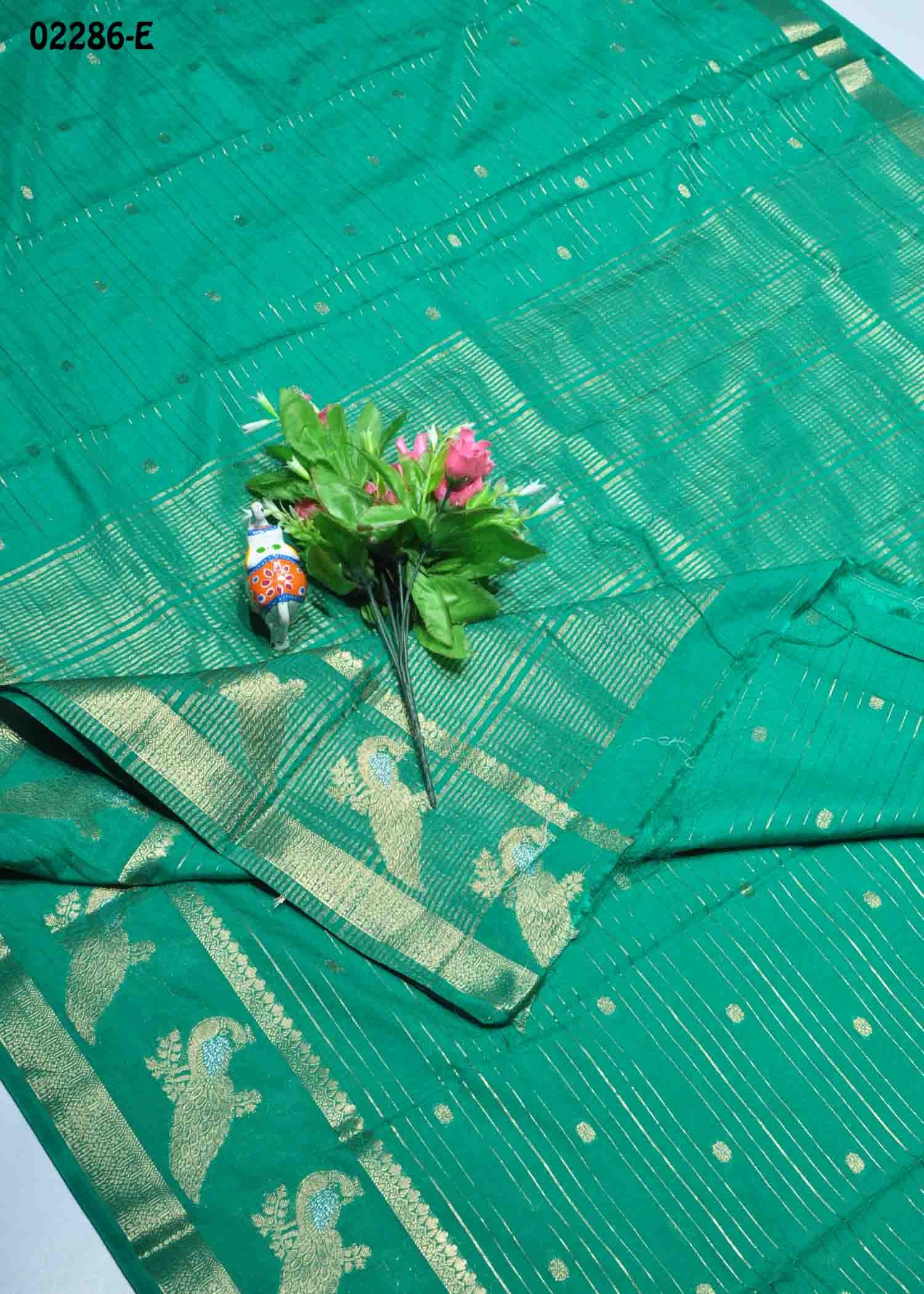 Shreeharini - 02286-E PineGreen Color Traditional Look Crepe Silk Saree CM1360234 (RR2C)