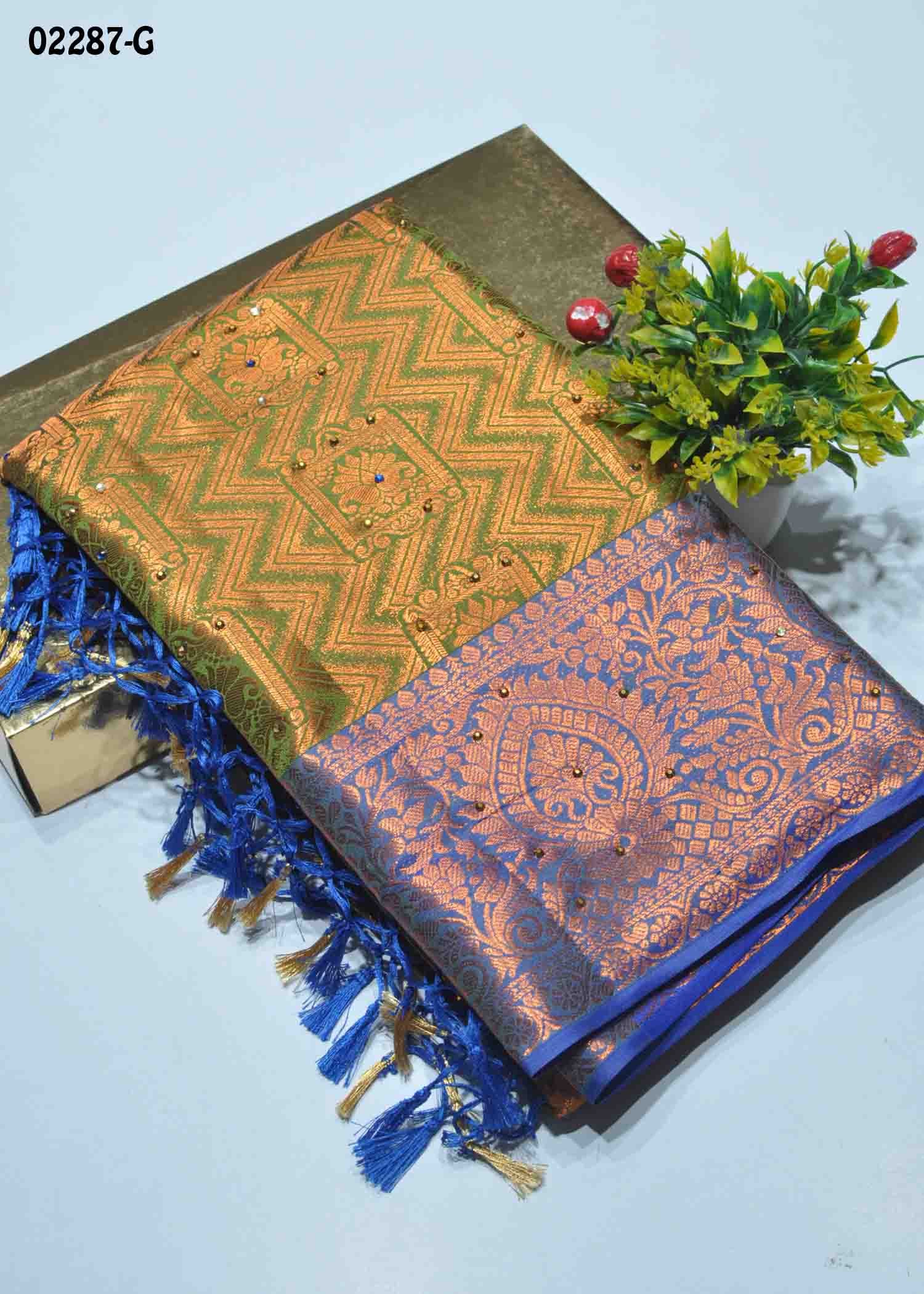 Srilakshmi - 02287-G Green Color Traditional Look Excellent Raw Silk Saree CM1359120 (RR1B)