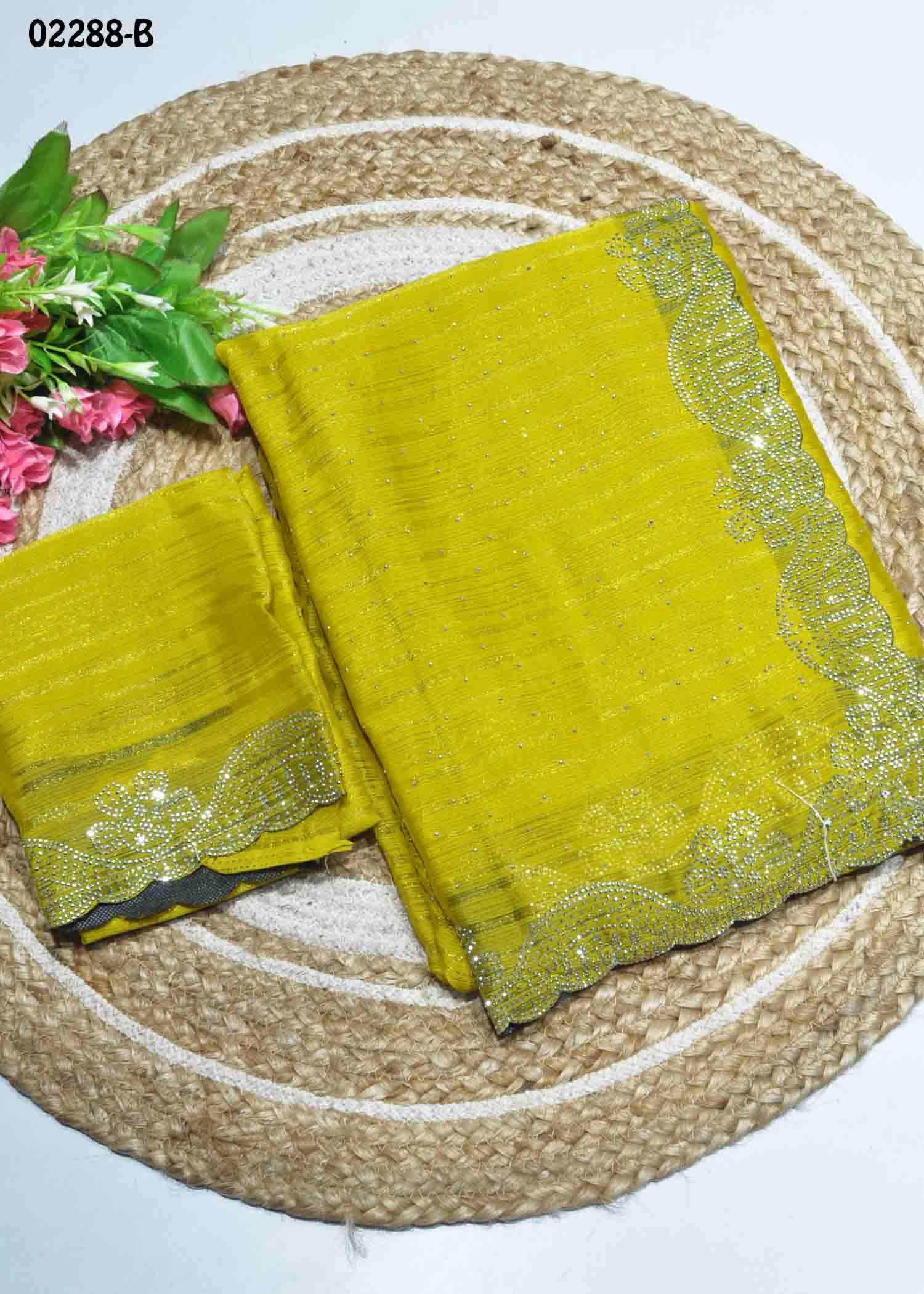 Siddhika - 02288-B Yellow Color New Arrival Chiffon Saree CM1359482 (RR10C)