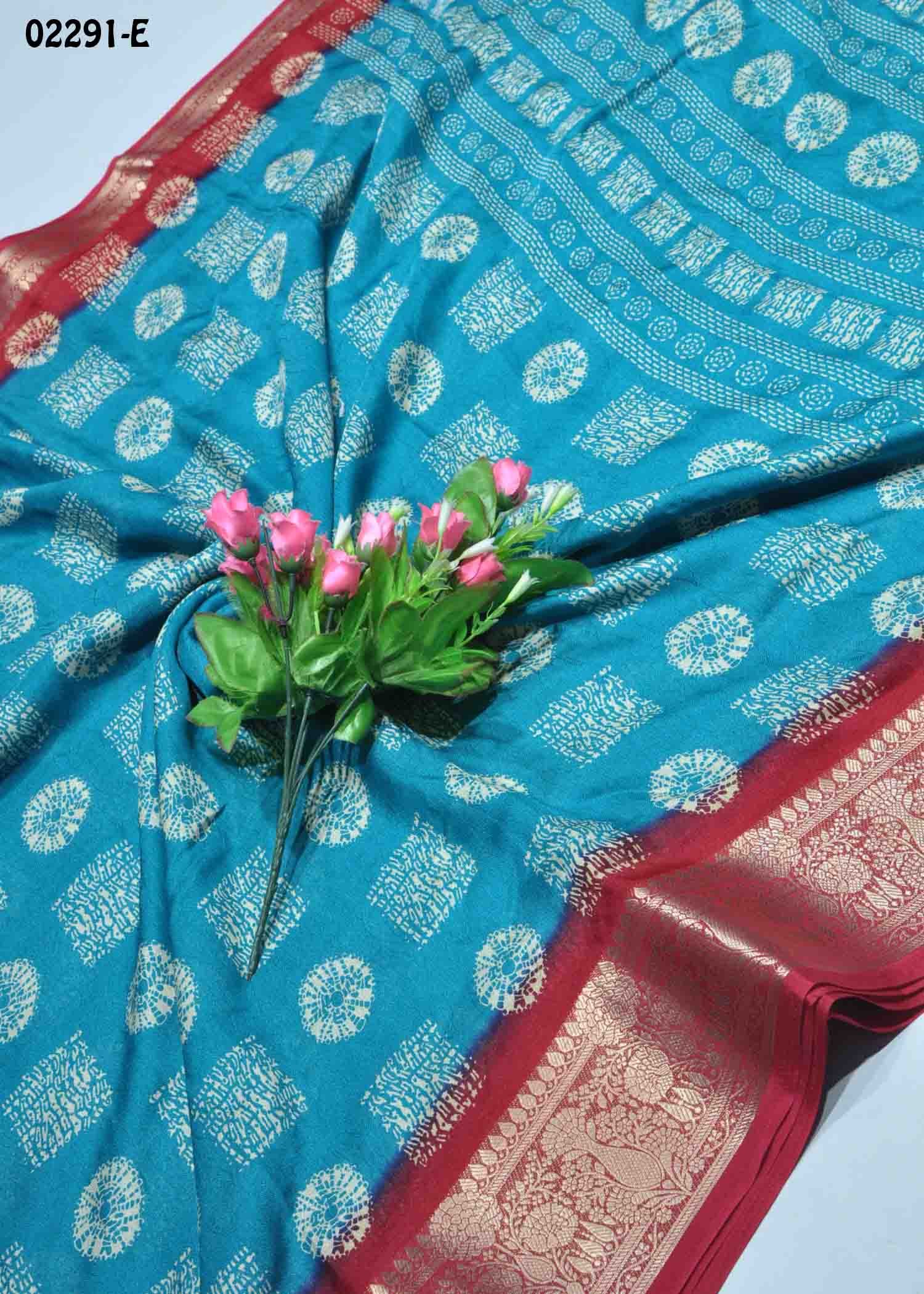 Sunitha - 02291-E SkyBlue Color Excellent Moss Chiffon Saree CM1361115 (RR9B)