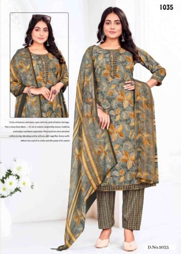 Fandy+ - 1035   Grey Color Synthetic Salwar Material CM1367661 [LR2D]
