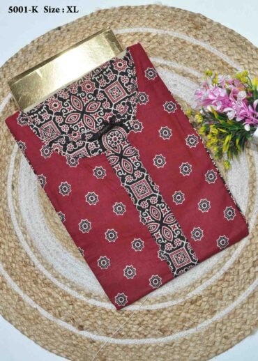 Darshana -5001-K  [XL]  Black Color (Pranjul Brand) Cotton Readymade Pocket Nighty CM1362109 [LR2E]