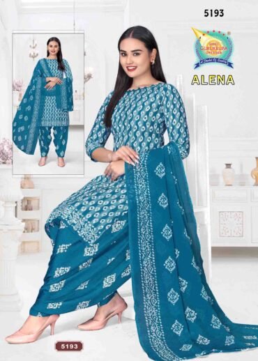 ALENA-5193   SkyBlue Color Synthetic Salwar Material CM1312219 (RR4C)