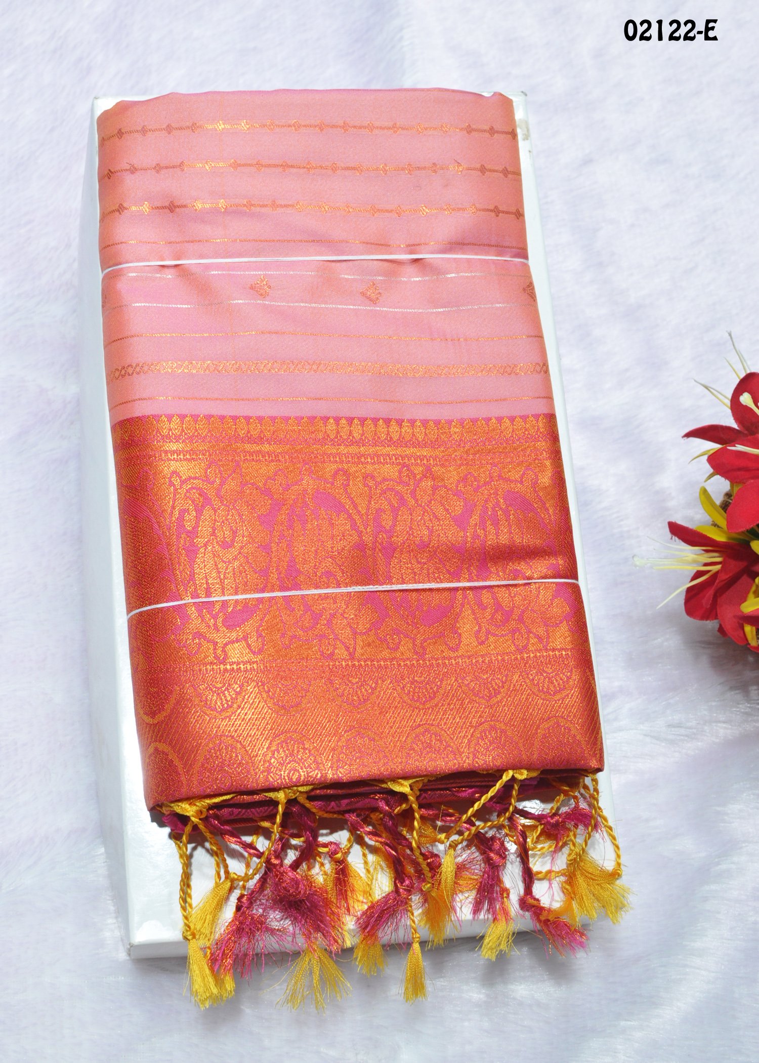 Pranavitha - 02122-E BabyPink Color Traditional Look Semi-Pattu Saree CM1332858 (LR1C)