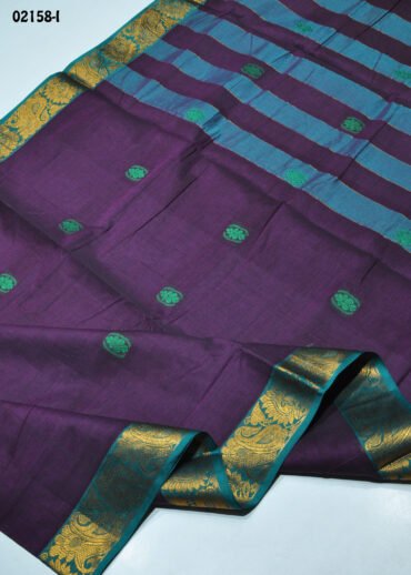 Bavana -02158-I  DeepViolet Color Traditional Chettinad Cotton Saree CM1365529 [LR11C]