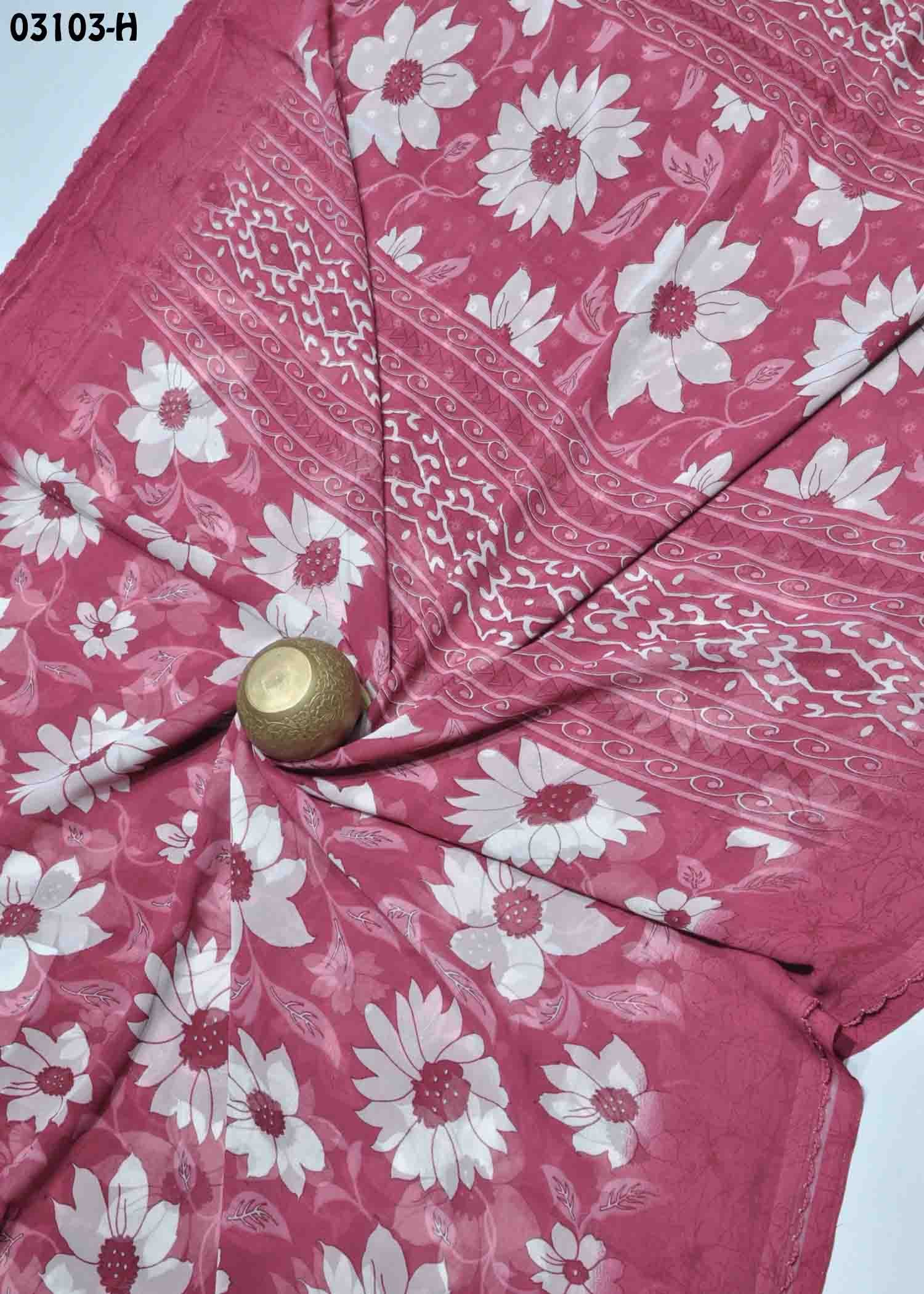 Sunflower -03103-H ClaretRed Color Soft Georgette Saree CM1383722 (LR9E)