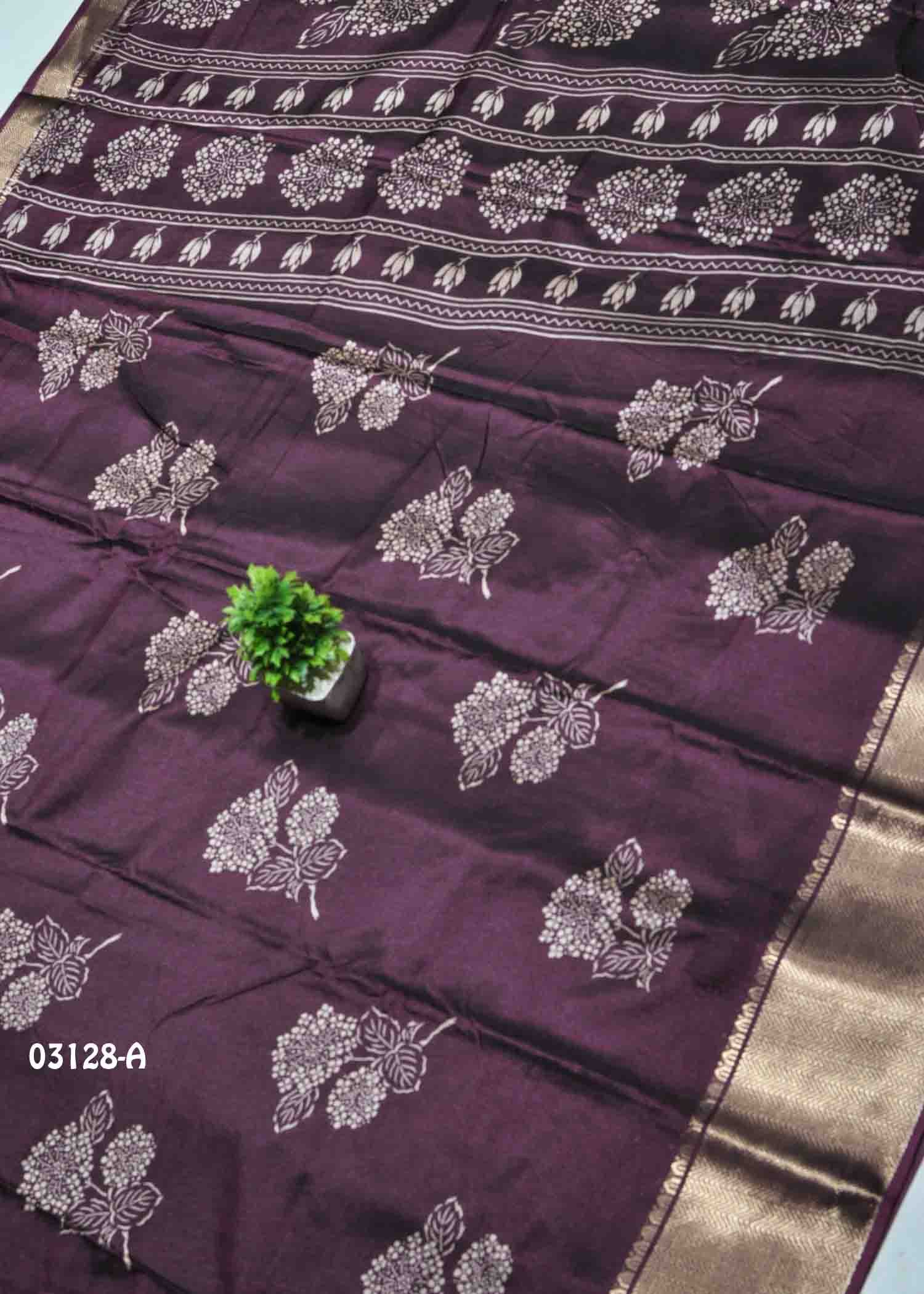 Haashini -03128-A DeepPurple Color Trendy Dola Silk Saree CM1384338 (LR9B)