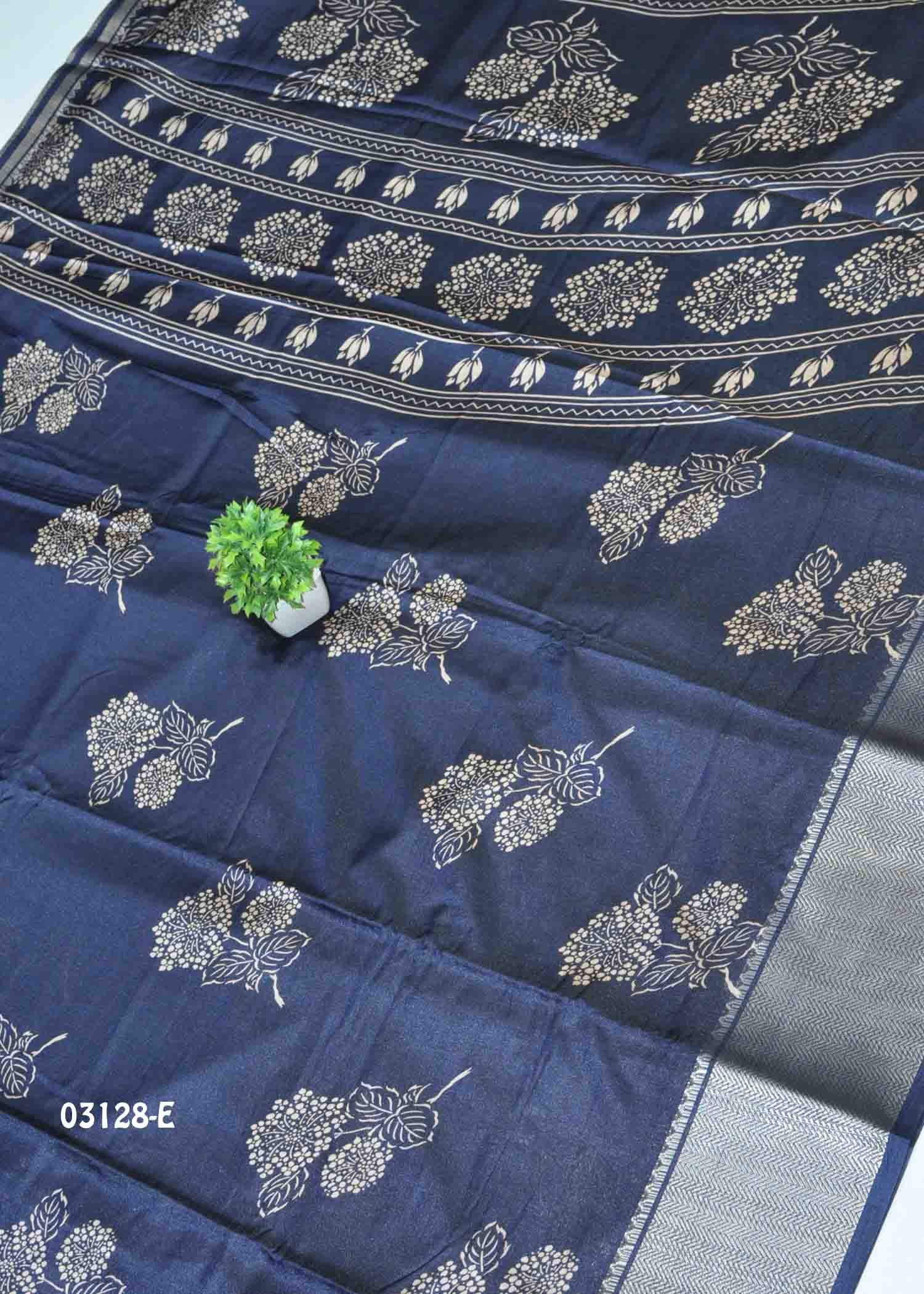 Haashini -03128-E NavyBlue Color Trendy Dola Silk Saree CM1384335 (LR9B)