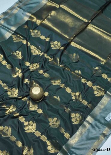 Damayanthy -03211-D  DarkGreen Color Semi Banaras Katan Soft Silk Sarees CM1370516 (RR3D)