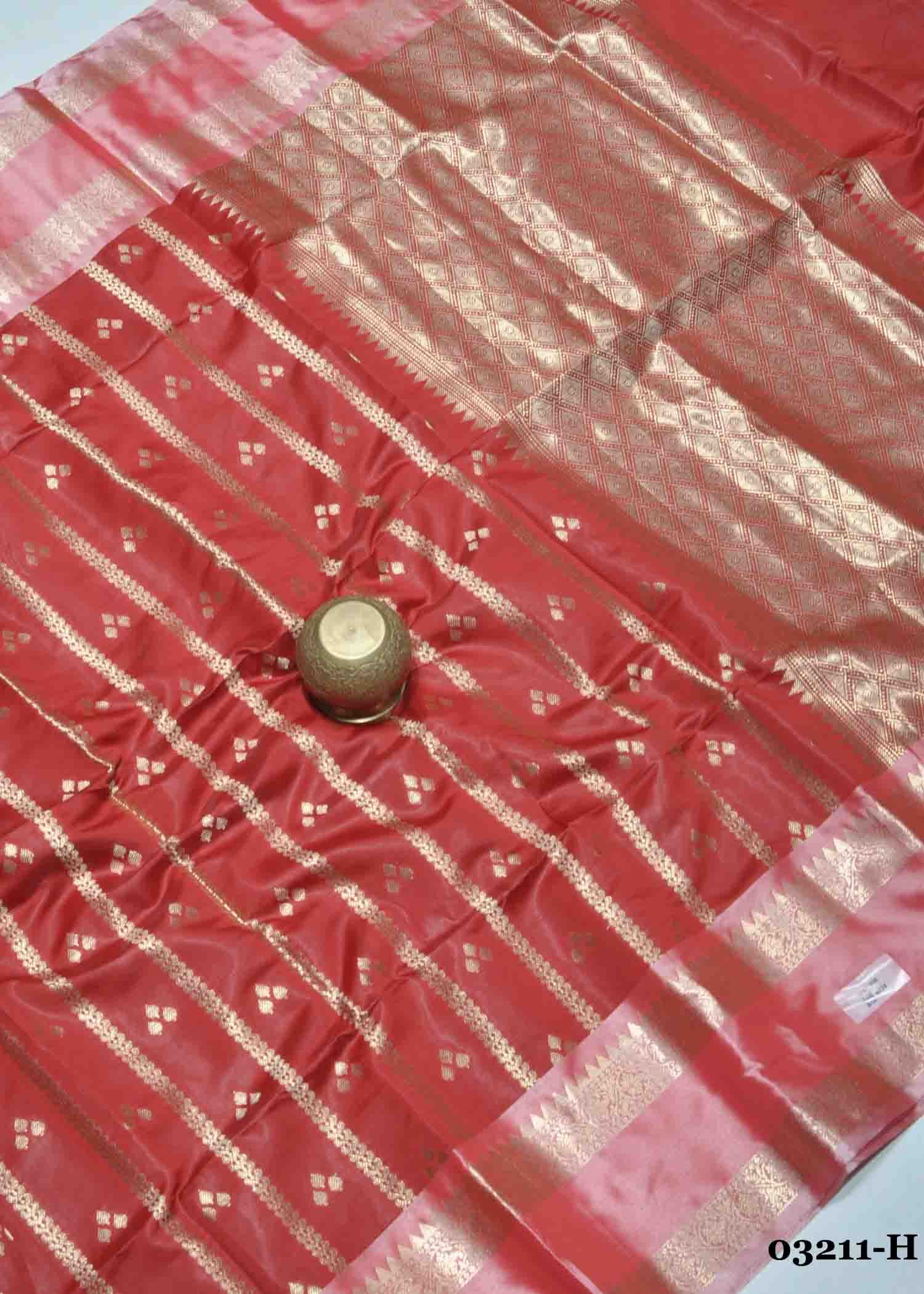 Damayanthy -03211-H Red Color Semi Banaras Katan Soft Silk Sarees CM1370516 (RR3D)