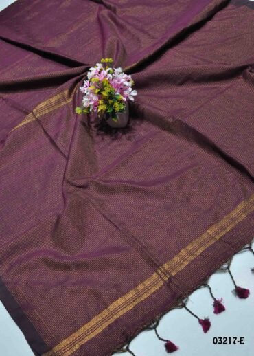 Devahashini - 03217-E  DarkMaroon Color Plain Handloom Cotton Saree CM1360331 (RR5C)