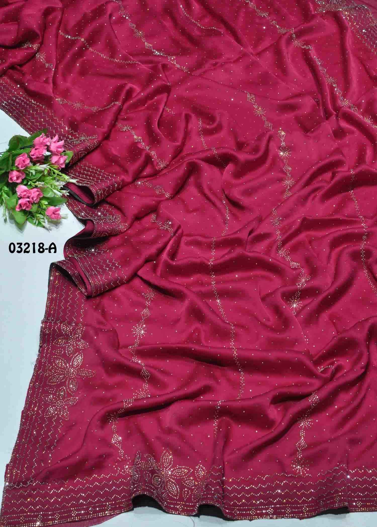 Eakshika -03218-A DarkPink Color Designer Sarees CM1368363 (RR8D)