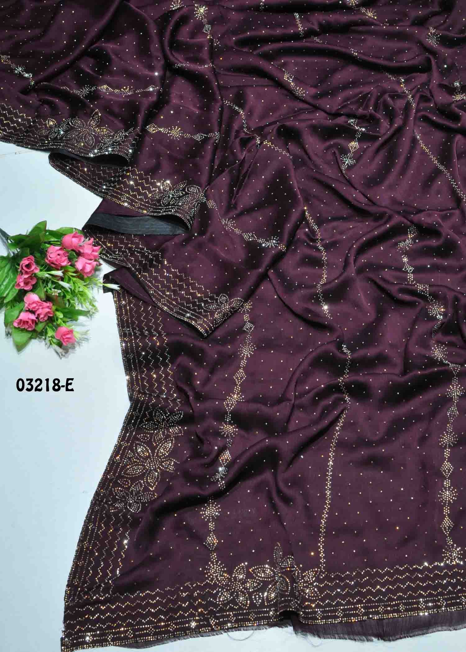 Eakshika -03218-E Purple Color Designer Sarees CM1368363 (RR8D)
