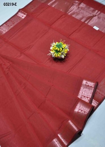 Harini - 03219-E  Red Color Traditional Silk Cotton Saree CM1373445 (RR1C)