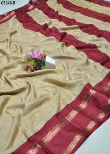 Archana -03234-B  Tan Color Excellent Moss Chiffon Sarees CM1372479 (RR6C)