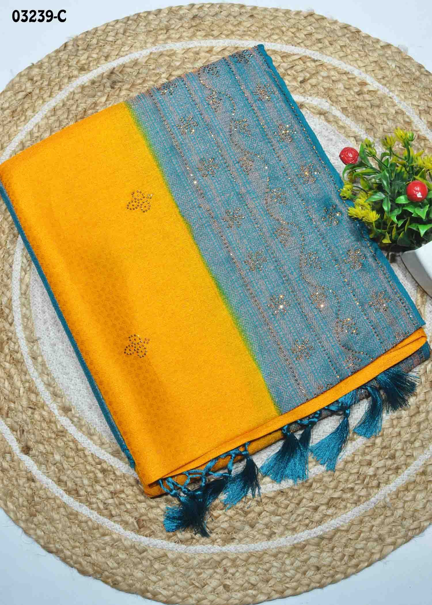 Anajali -03239-C DarkYellow Color Traditional Wear Soft Silk Sarees CM1376969 (RR3C)