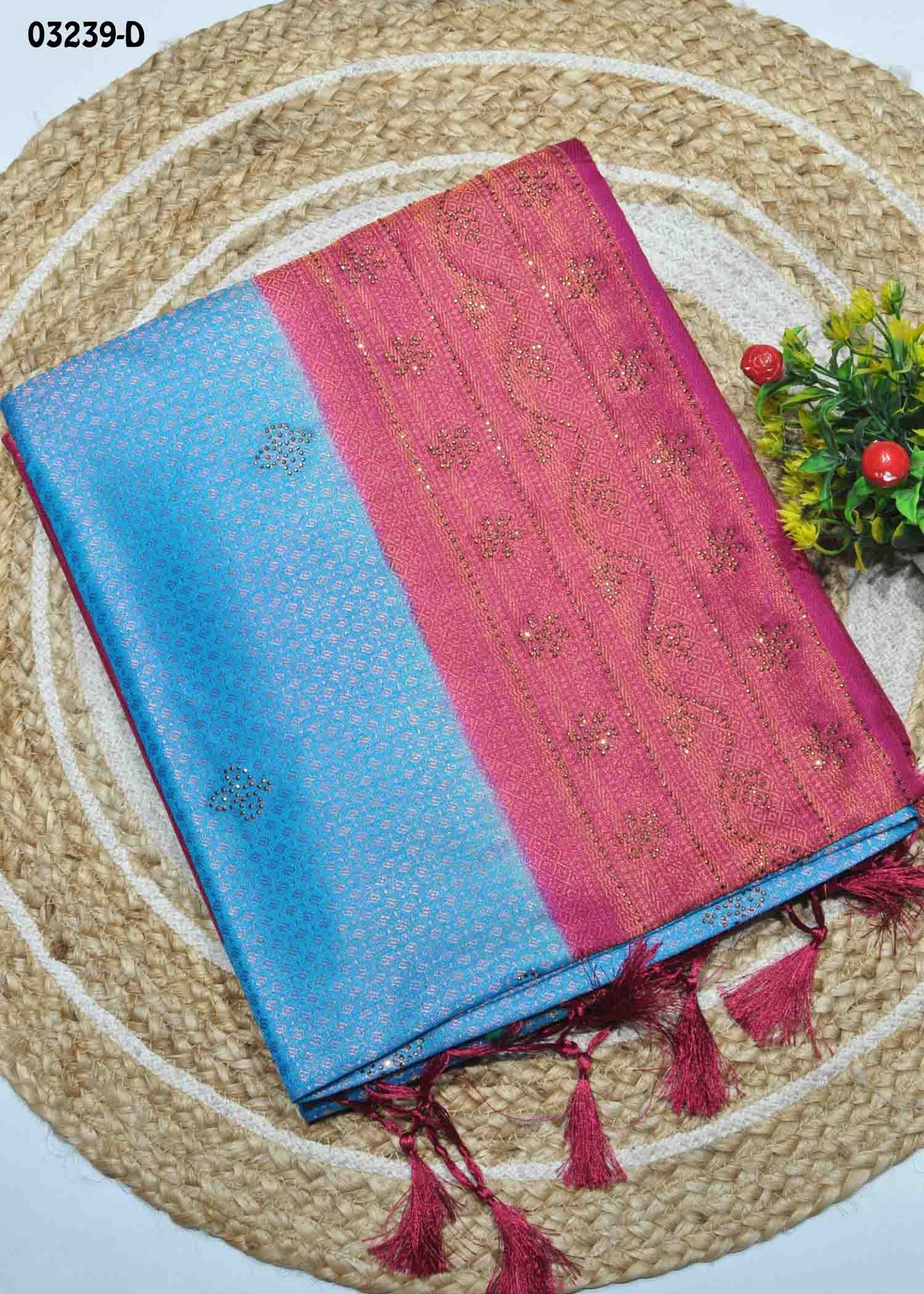 Anajali -03239-D SkyBlue Color Traditional Wear Soft Silk Sarees CM1376969 (RR3C)