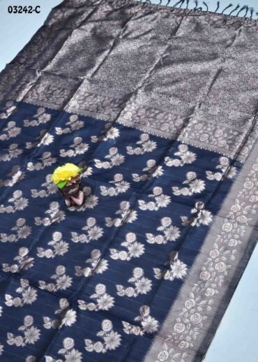 Thilaka -03242-C  Navyblue Color Traditional Banaras Sarees CM1376538 (RR2C)