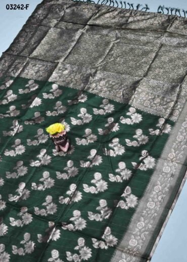 Thilaka -03242-F  DarkGreen Color Traditional Banaras Sarees CM1376538 (RR2C)