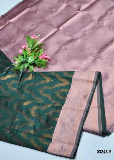 Barkavi -03248-A  DarkGreen Color Traditional Banaras Sarees CM1358517 (RR2D)