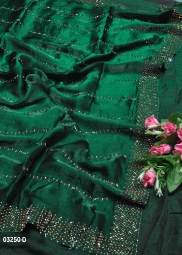 Thanvika -03250-D  Green Color Excellent Space Silk Saree CM1374616 [RR8D]