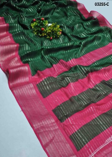 Kalaiselvi -03255-C  Green Color Excellent Dola Silk Saree CM1374351 [RR5B]