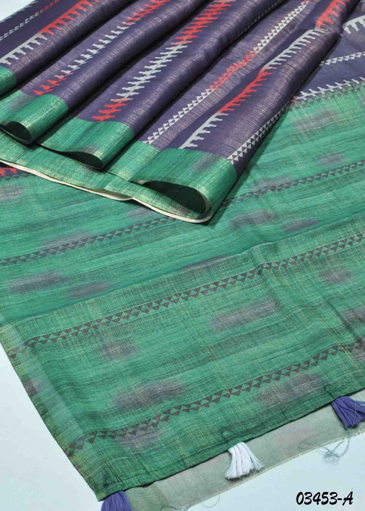 Rithya -03453-A DeepViolet Color Uppada Cotton Sarees CM1379411 (LR6D)
