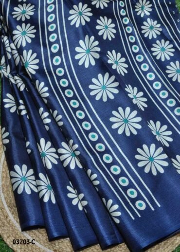 Varshitha -03703-C  Blue Color Excellent Khadi Cotton  Sarees CM1370027 (RR5C)