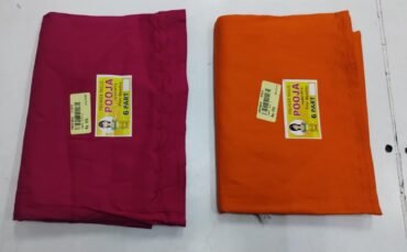 Pooja 03125-A Orange and Pink colour 6 Part Inskirts CM1374012,CM1350241