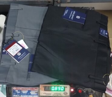 Boldaire 03520-A Grey and Black colour formal pant CM1339836