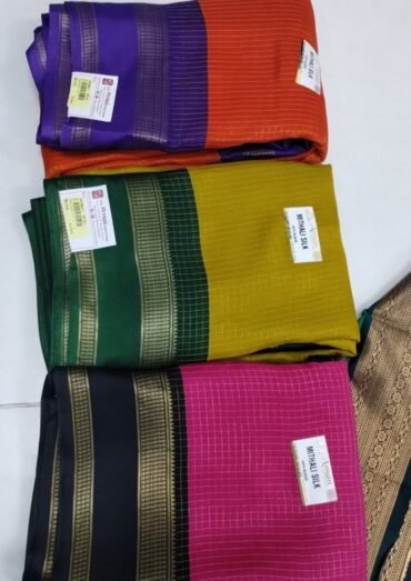 Mithali 03515-A Orange,pink ,yellow color viscose sarees CM1385417