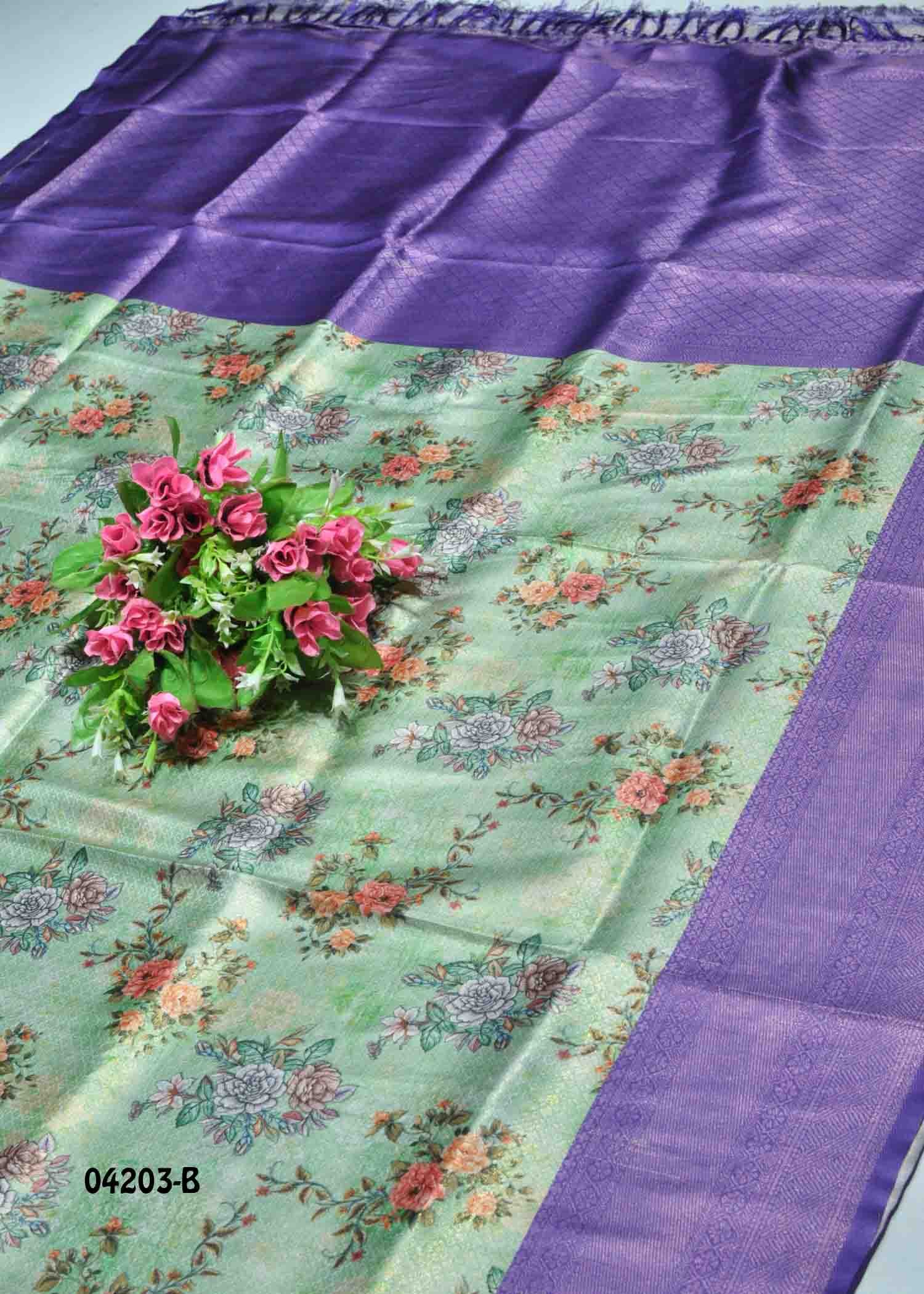 Dikshitha -04203-B Green Color Traditional Digital Soft Silk Saree CM1386817 (RR1D)