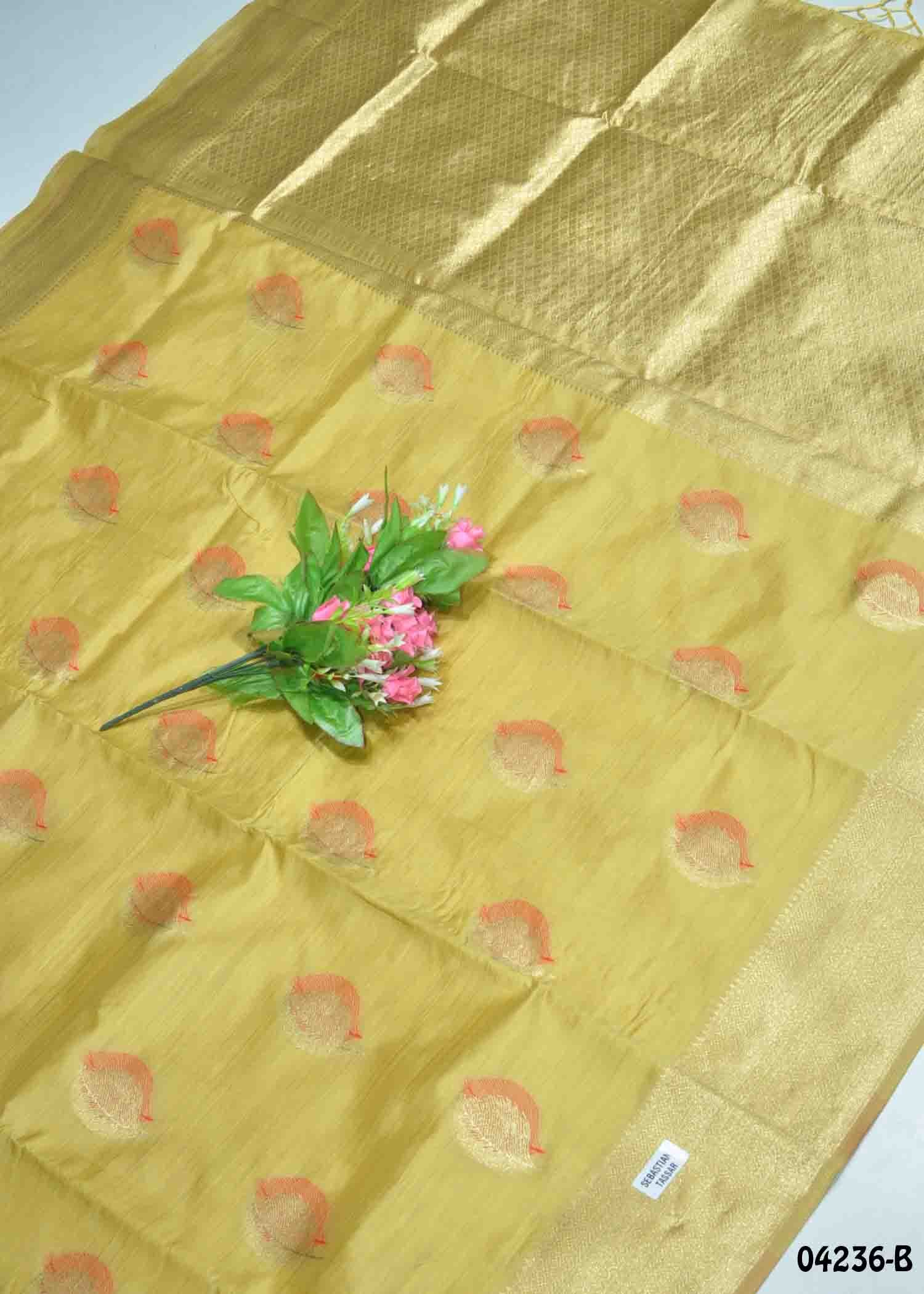 Ditya - 04236-B Yellow Color Traditional Banaras Saree CM1390314