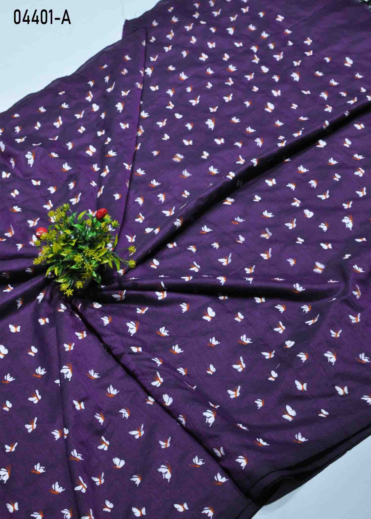 Chinmayi - 04401-A DeepViolet Color Handloom Cotton Saree CM1387481