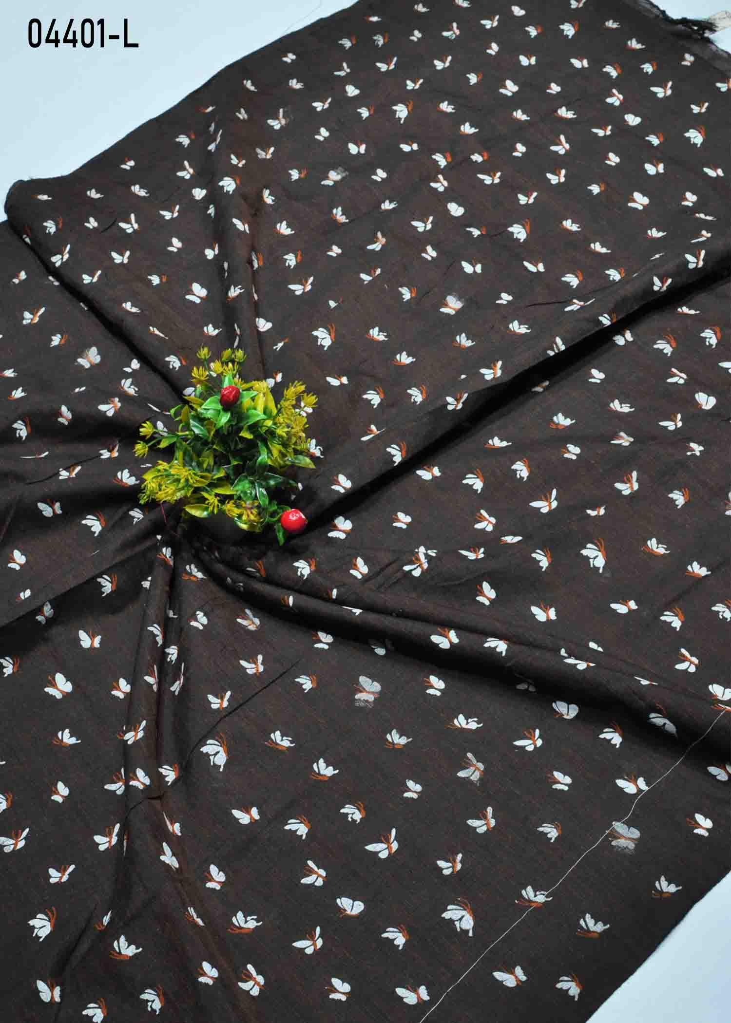 Chitrakshi - 04401-L DeepBrown Color Handloom Cotton Saree CM1387481