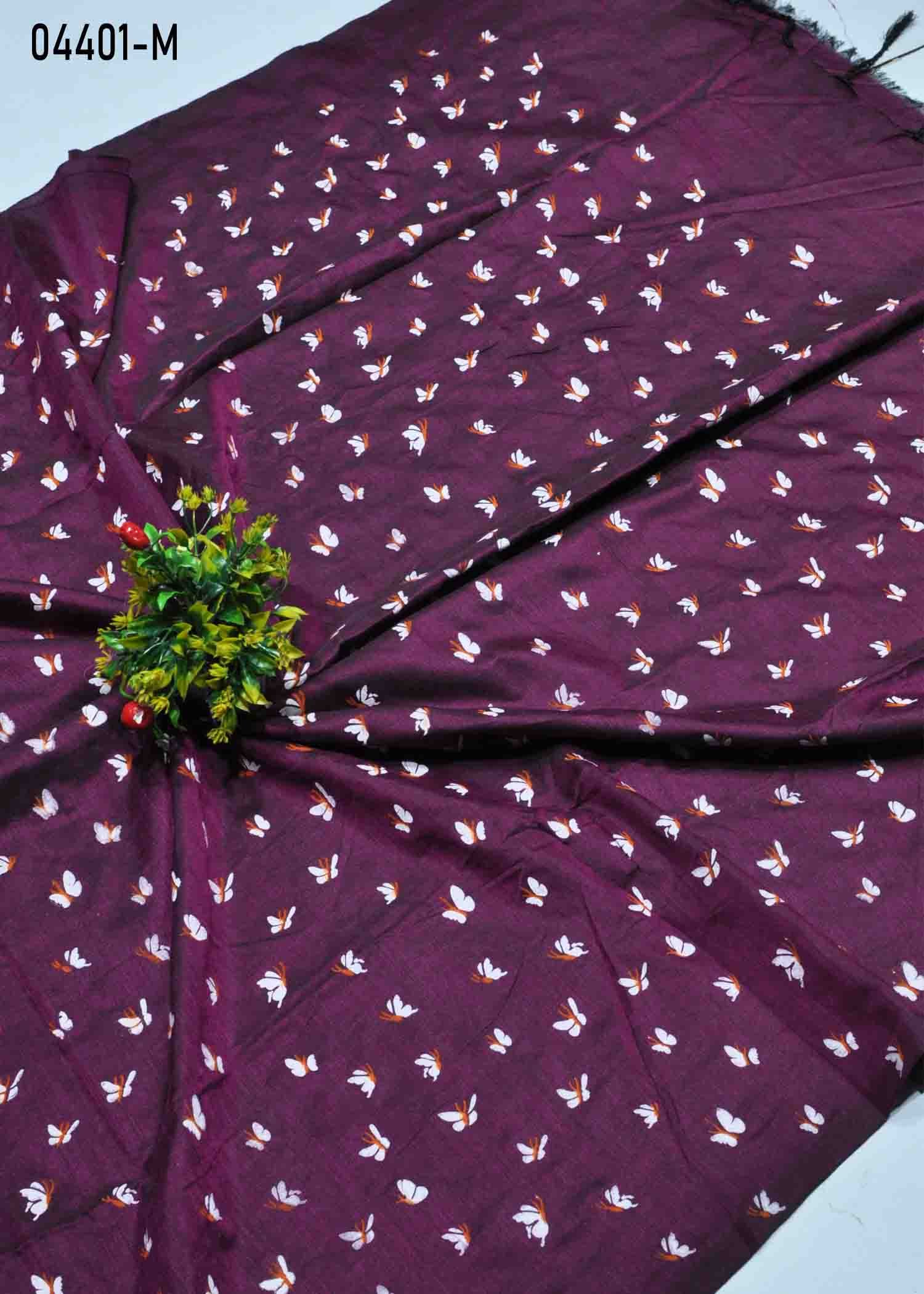 Chitrakshi - 04401-M Purple Color Handloom Cotton Saree CM1387481