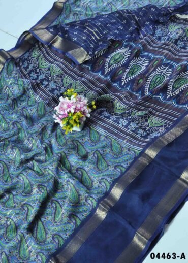 Amirtha -04463-A NavyBlue Color Marshmallow Saree CM1395715