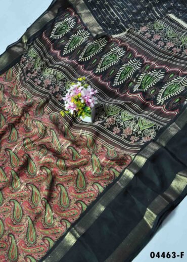 Amirtha -04463-F Black Color Marshmallow Saree CM1395715